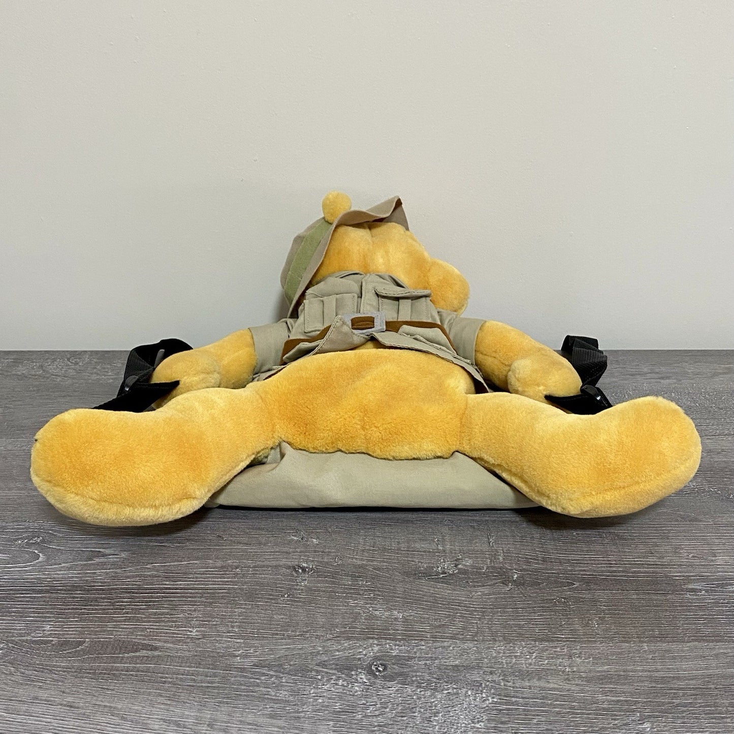 Official Disney World Winnie The Pooh Safari Plush With Rucksack Soft Toy Rare
