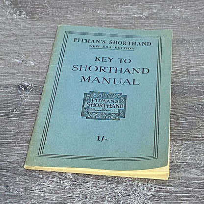 Pitman’s Shorthand Key To Shorthand Manual Part 1 New Era Edition Rare Book VGC