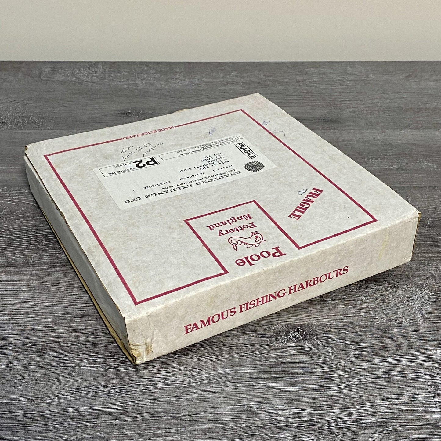 1988 Polperro By Kevin Platt Poole Pottery Famous Fishing Harbours Series Plate