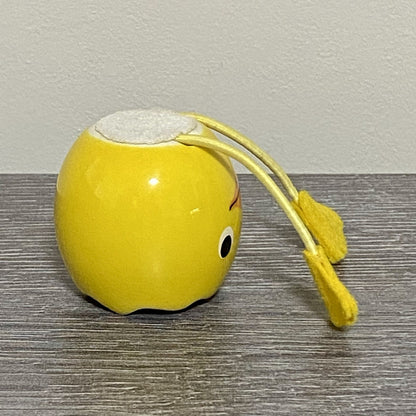 Small Round Ceramic Egg Chick Pot With String Legs Plant Planter Bud Vase Holder