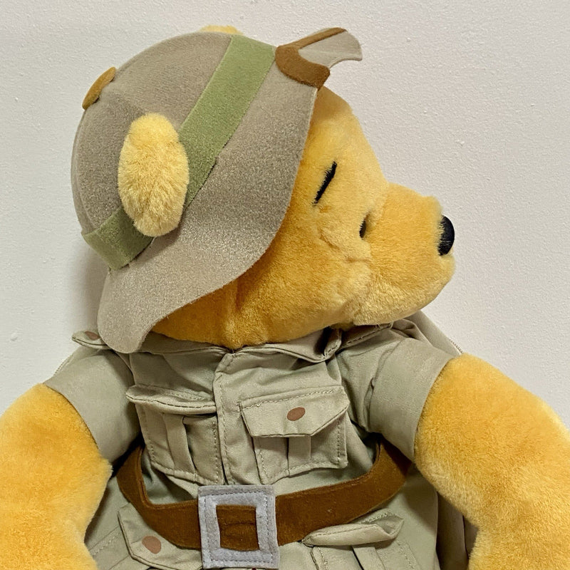 Official Disney World Winnie The Pooh Safari Plush With Rucksack Soft Toy Rare