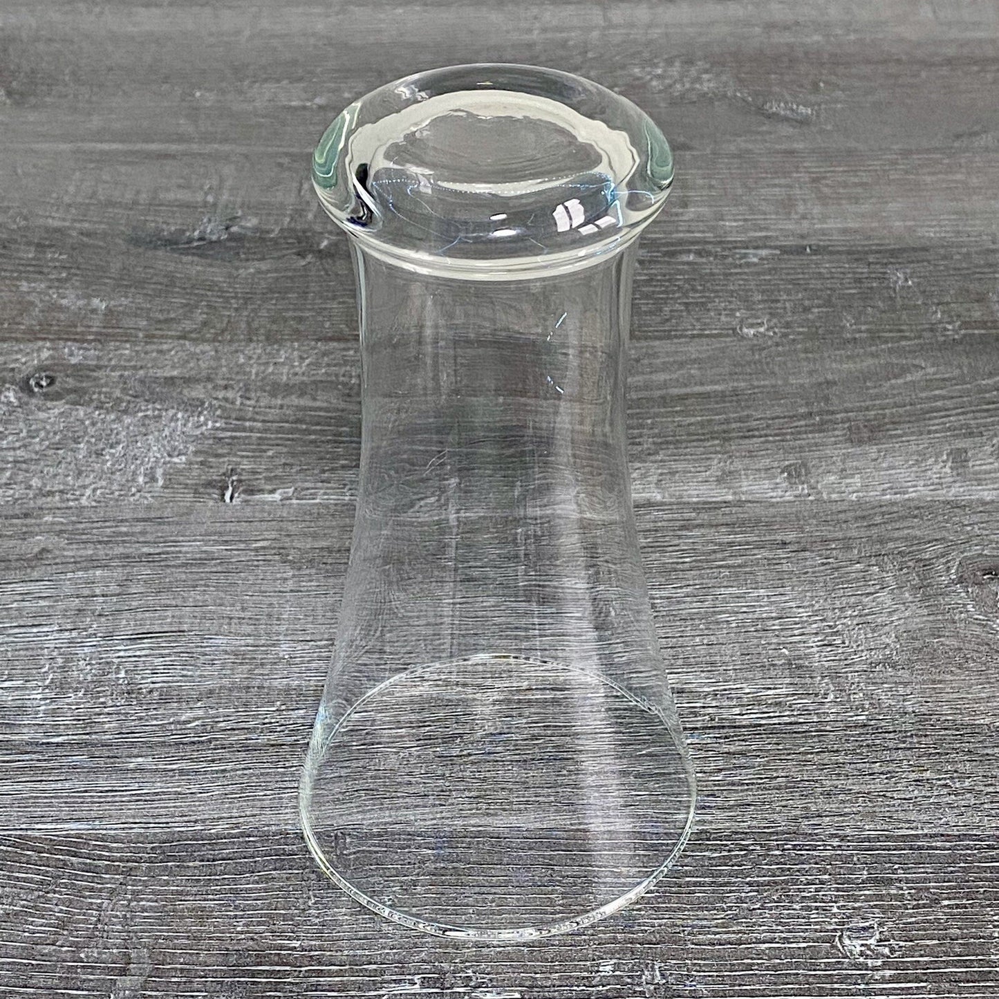 Single Beer Juice 6.5” Drinking Glass Flared V Shape Unmarked