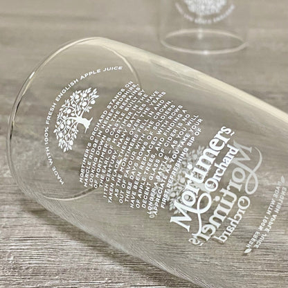 Mortimers Orchard Pint Glass Bar Pub Glasses Brand New - Choose Your Qty