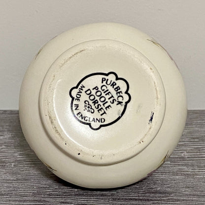 Vintage Floral Vase Tea Light Candle Holder Purbeck Gifts Poole Dorset England