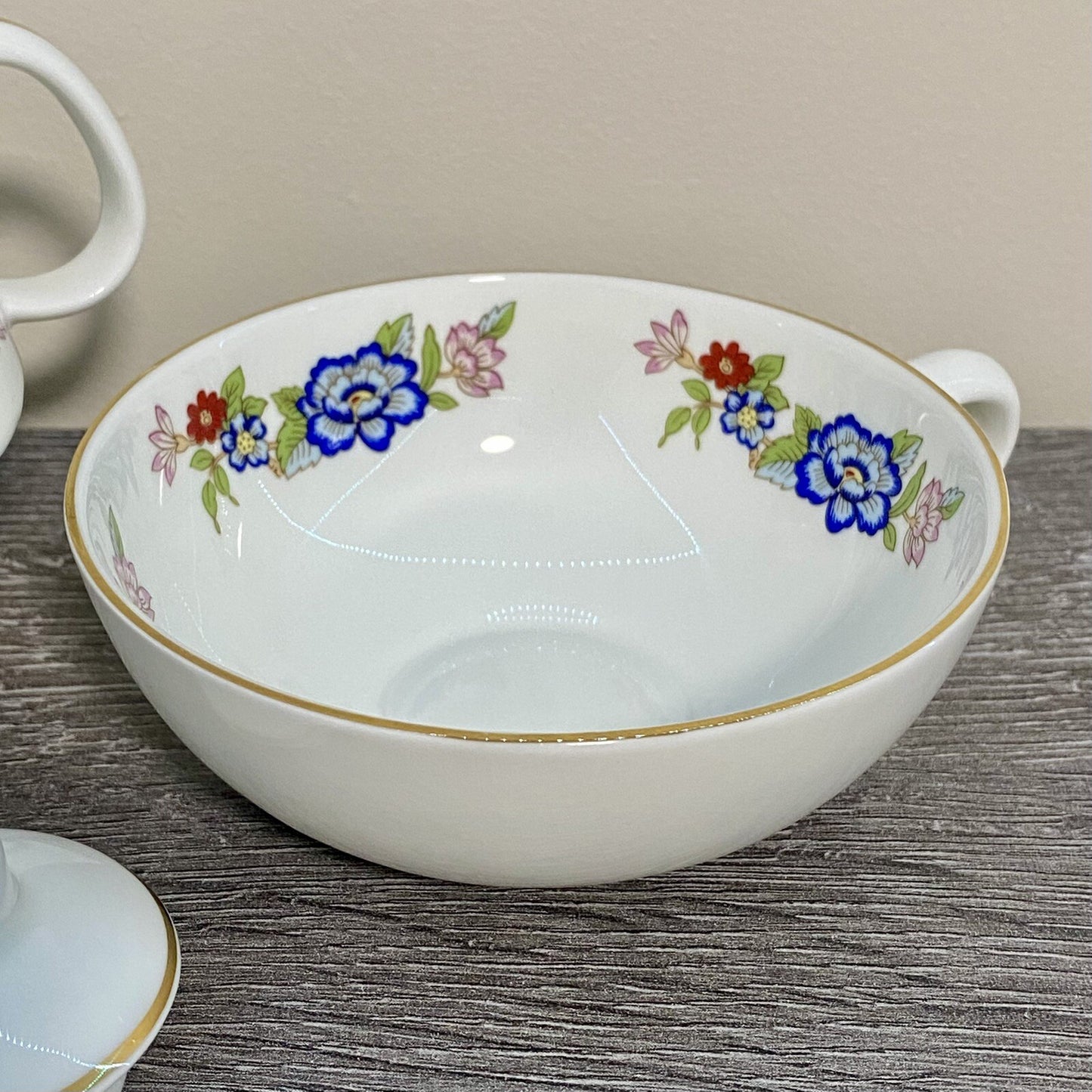 Royal Tara Single Teapot & Stacking Tea Cup Bone China Floral Harmony Galway