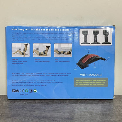 Multi Level Lower Back Stretching Waist Relax Mate Black Fitness Stretch Tool
