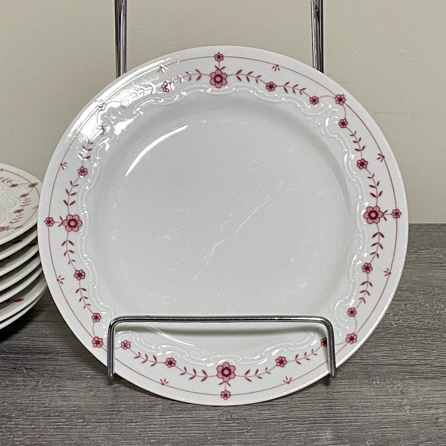Scherzer Bavaria Art Deco Floral Small Plates Flower Side Plate Set Of 8 Germany