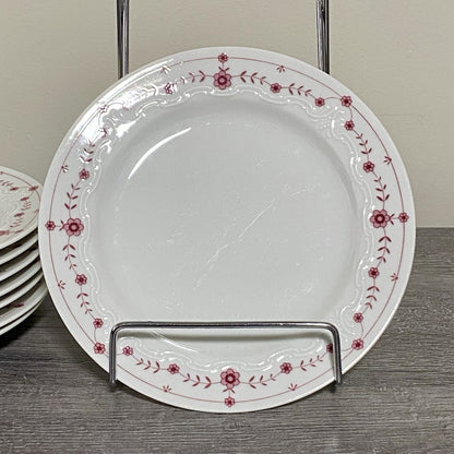 Scherzer Bavaria Art Deco Floral Small Plates Flower Side Plate Set Of 8 Germany