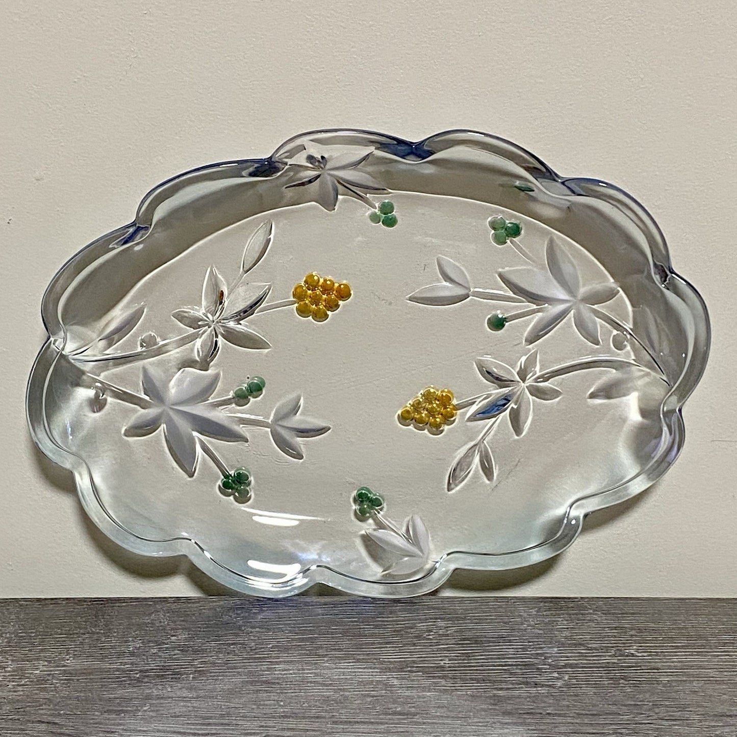 Vintage Mikasa Garden Terrace Oval Platter Serving Plate Floral Art Deco Rare