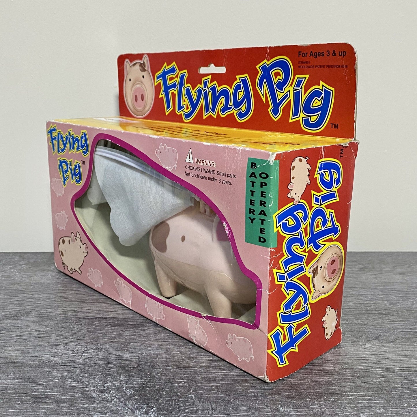 Vintage Flying Pig The Original Battery Operated Wings Mobile Boxed Rare BNIB