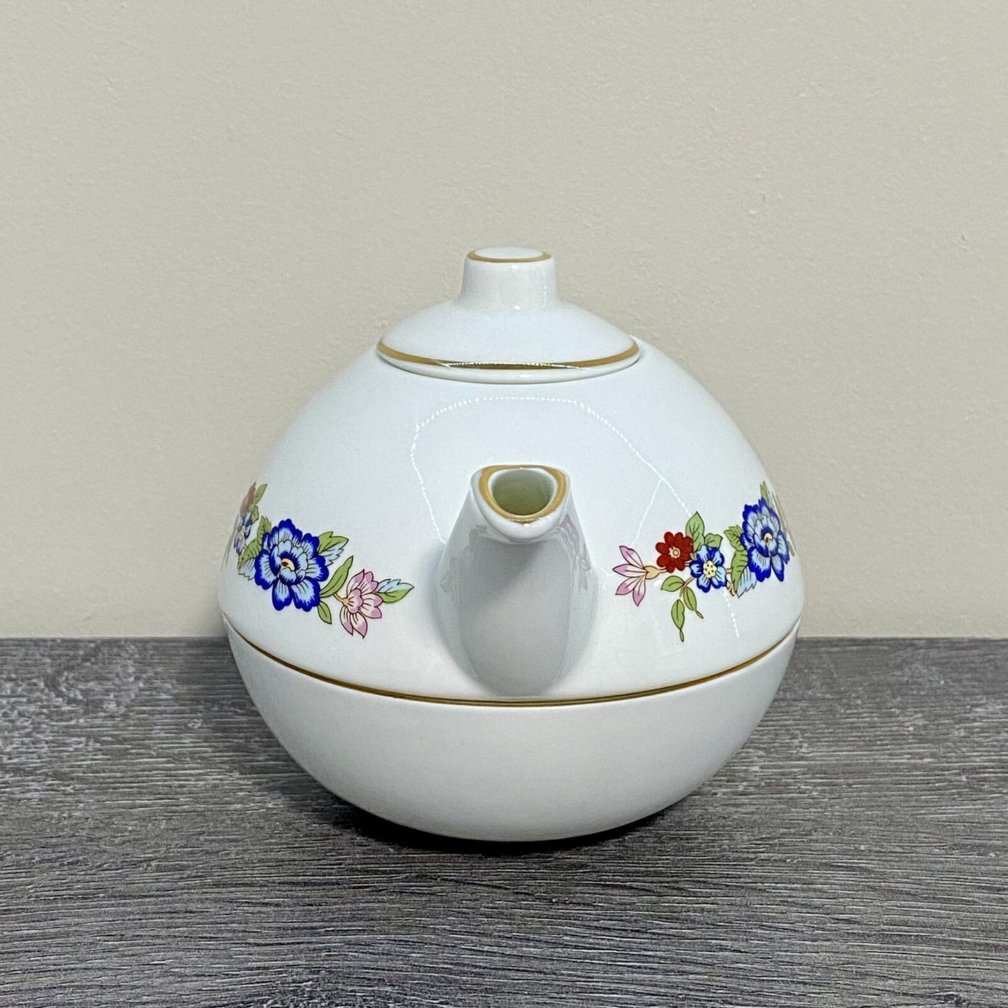 Royal Tara Single Teapot & Stacking Tea Cup Bone China Floral Harmony Galway