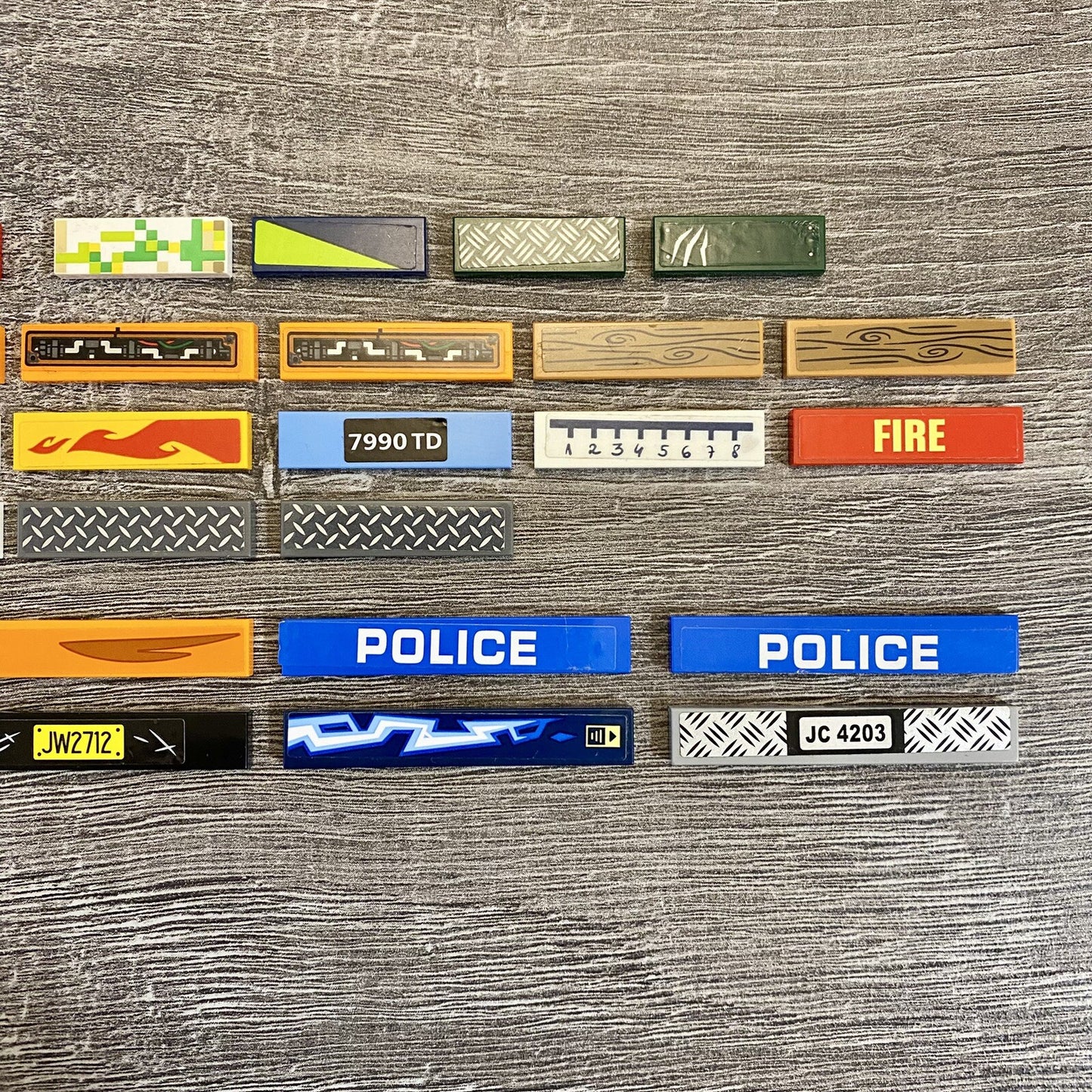 Lego Printed & Sticker 3x1 4x1 & 6x1 Tiles Various Themes Styles Colours Piano