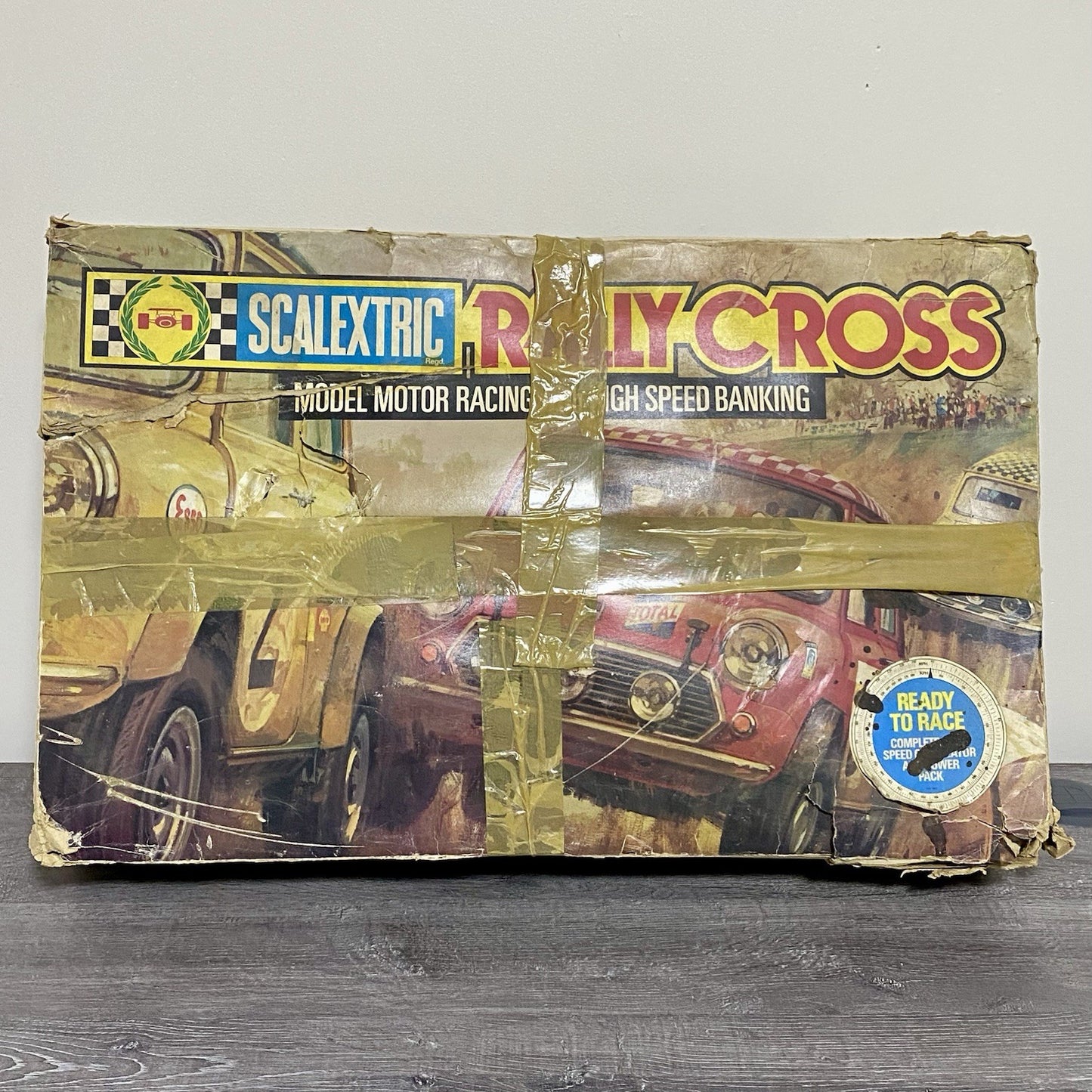 Vintage Scalextric Rally Cross C579 Set & Auto Start Accessory C275 Bundle Rare