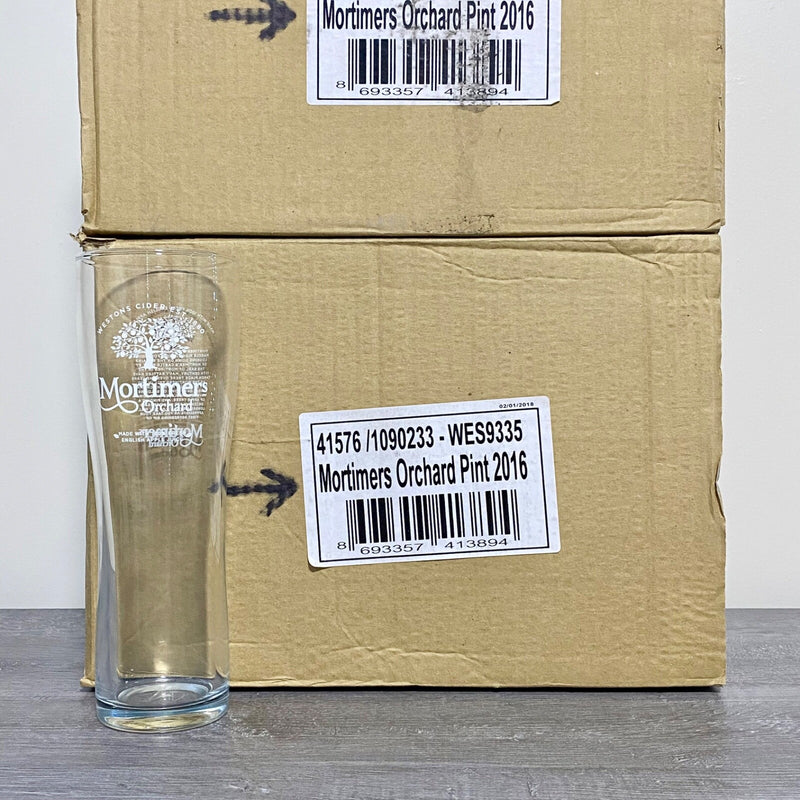 Mortimers Orchard Pint Glass Bar Pub Glasses Brand New - Choose Your Qty