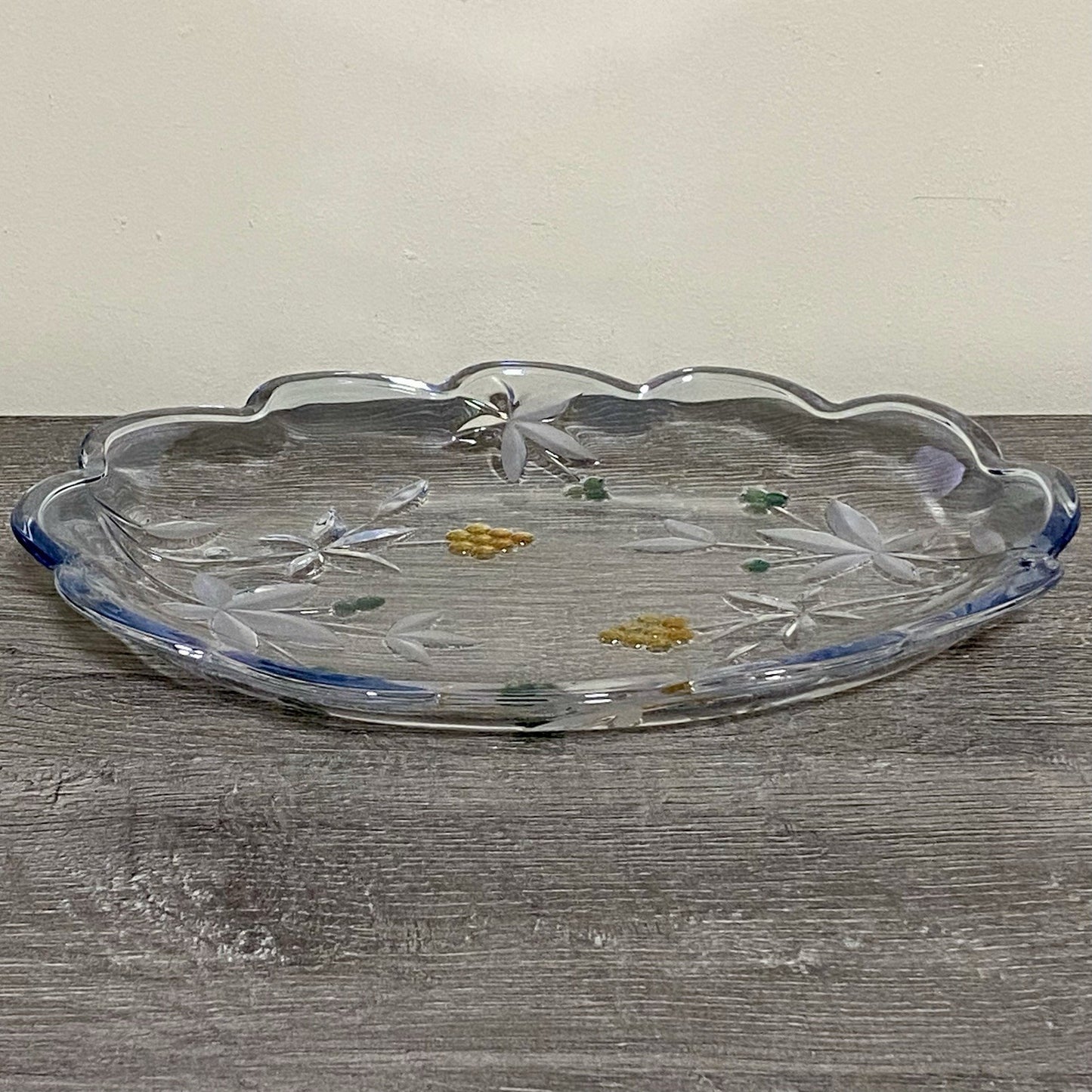 Vintage Mikasa Garden Terrace Oval Platter Serving Plate Floral Art Deco Rare