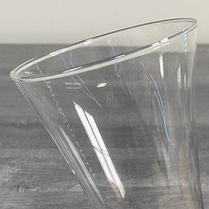 Single Beer Juice 6.5” Drinking Glass Flared V Shape Unmarked