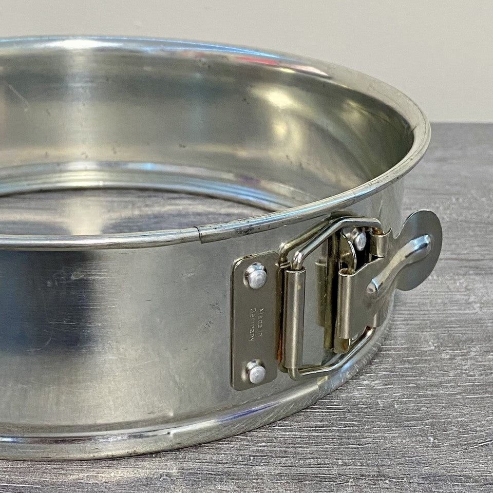 Cake Tin Spring Form Release Uncoated 8 1/2” Ring Only No Removable Base Germany