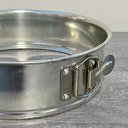 Cake Tin Spring Form Release Uncoated 8 1/2” Ring Only No Removable Base Germany