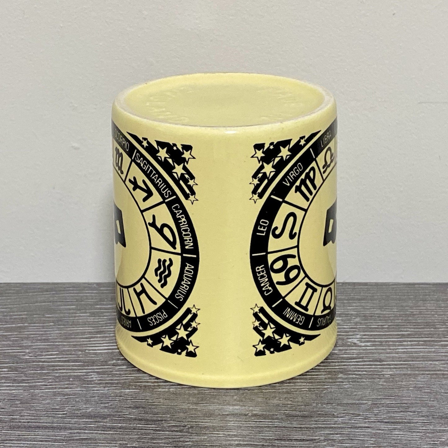 Vintage Astrological Zodiac Coffee Mug 1970s Retro Tea Cup Made In England Rare