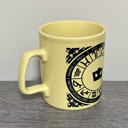 Vintage Astrological Zodiac Coffee Mug 1970s Retro Tea Cup Made In England Rare