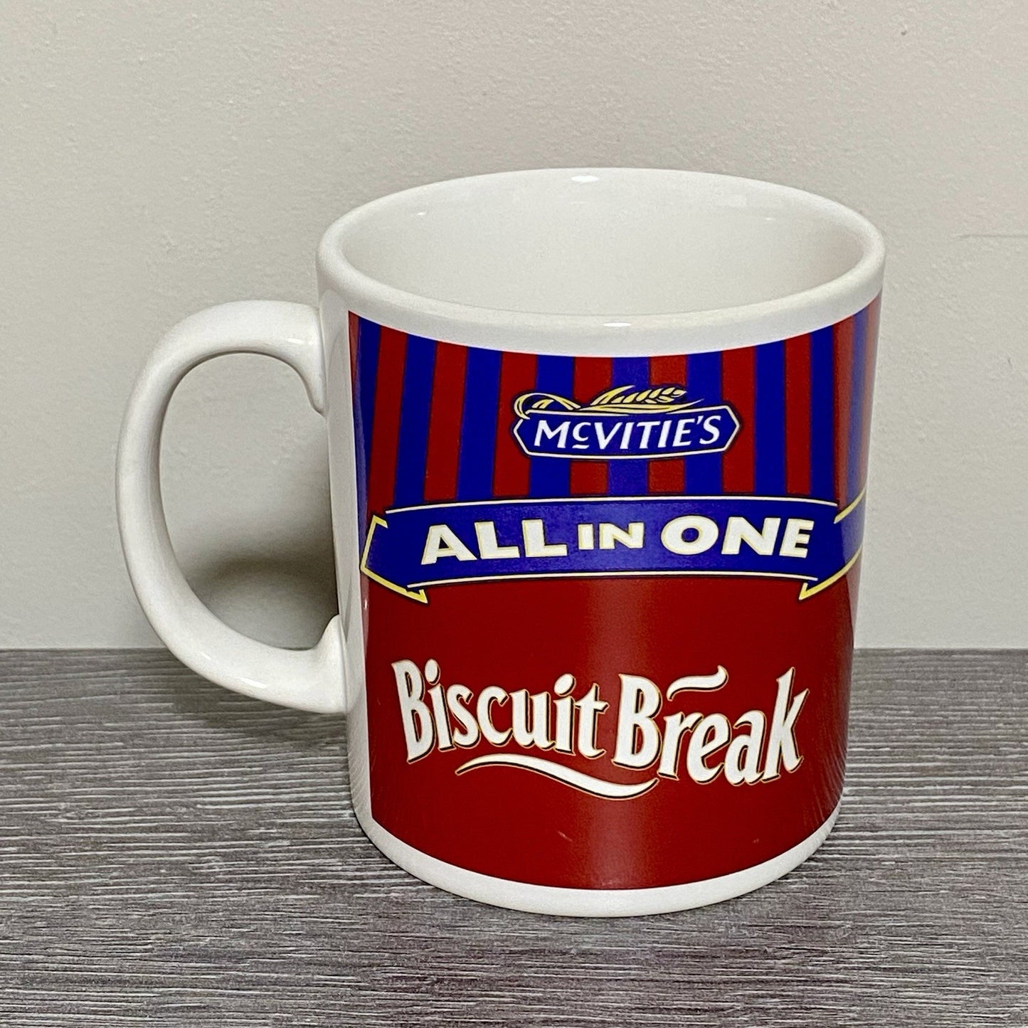 Vintage Mcvities All In One Biscuit Break Coffee Mug Tea Cup Made In England New