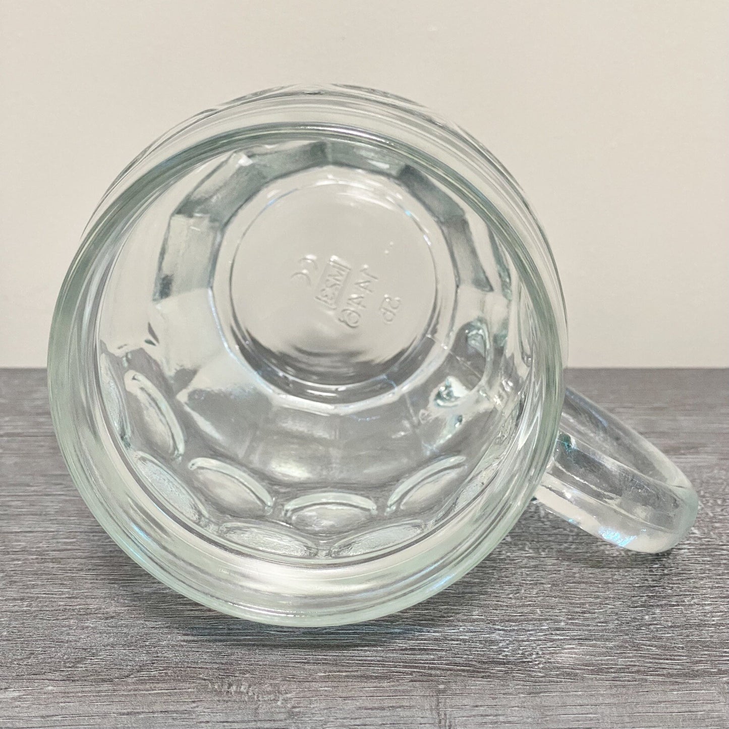 Traditional Dimple Pint Heavy Lager Beer Pub Mug Glass & Handle SB Austria Rare