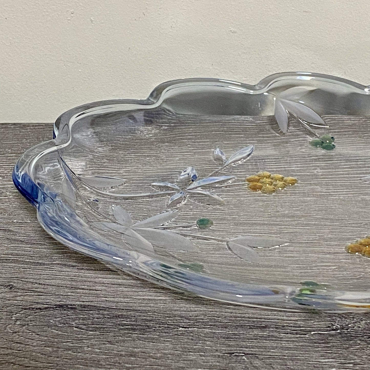 Vintage Mikasa Garden Terrace Oval Platter Serving Plate Floral Art Deco Rare