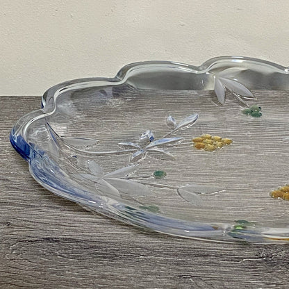 Vintage Mikasa Garden Terrace Oval Platter Serving Plate Floral Art Deco Rare