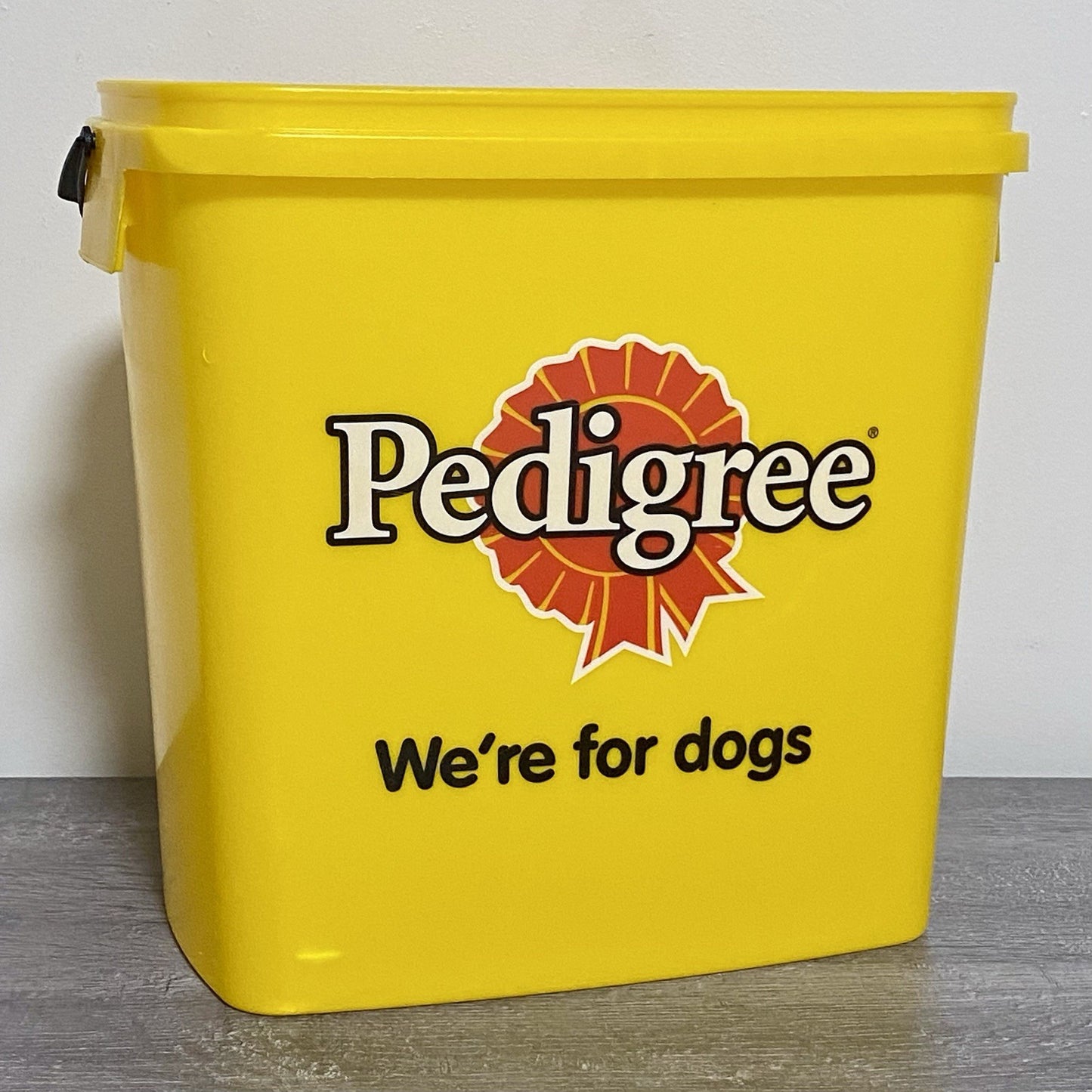 Pedigree Storage Tub For Dogs Bucket With Handle Weak Handle No Lid Rare Find
