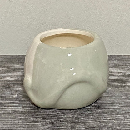 Small Round Ceramic Pot Dish With Hearts Heart Plant Pot Planter Bud Vase Holder