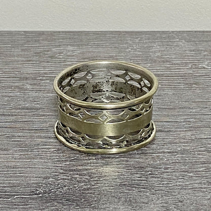 Vintage Silverplate Napkin Ring Holder Silver Plate Art Deco Collectible Rare