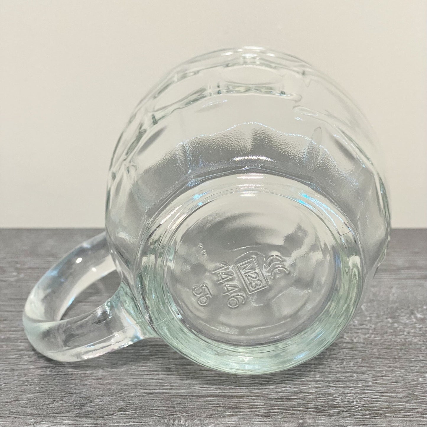 Traditional Dimple Pint Heavy Lager Beer Pub Mug Glass & Handle SB Austria Rare