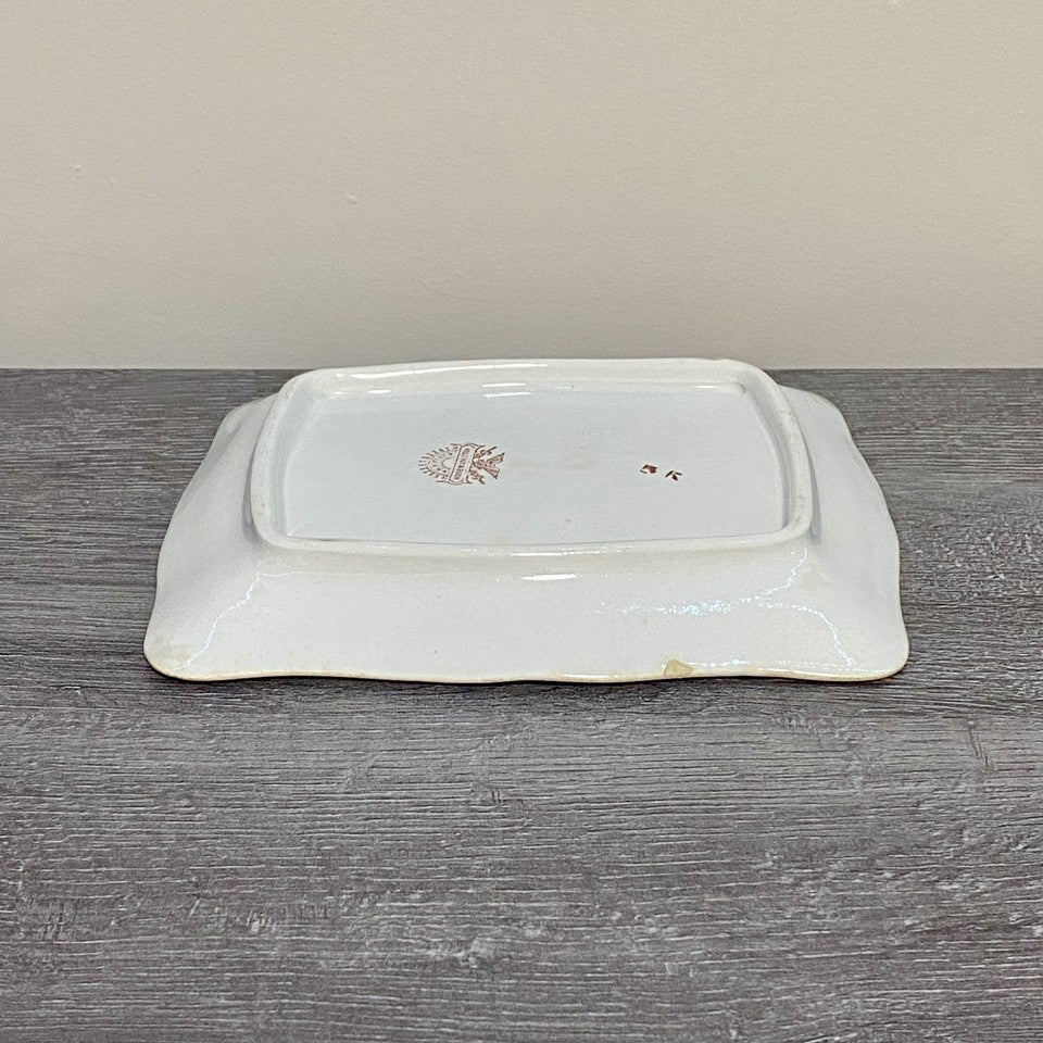 Vintage Villeroy & Boch Rectangular Butter Cheese Dish With Lid Art Deco Rare