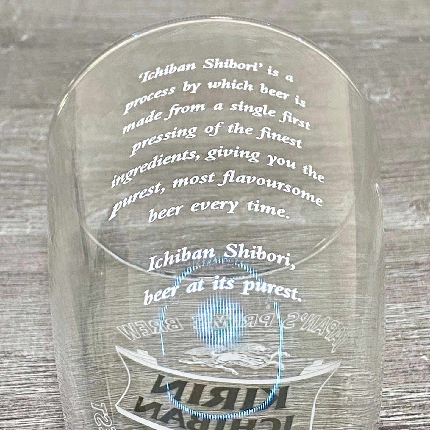 Kirin Ichiban Tokyo Beer Pint Glass Bar Pub Glasses Brand New - Choose Your Qty