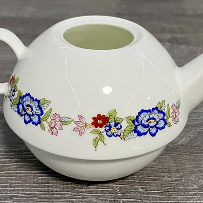 Royal Tara Single Teapot & Stacking Tea Cup Bone China Floral Harmony Galway