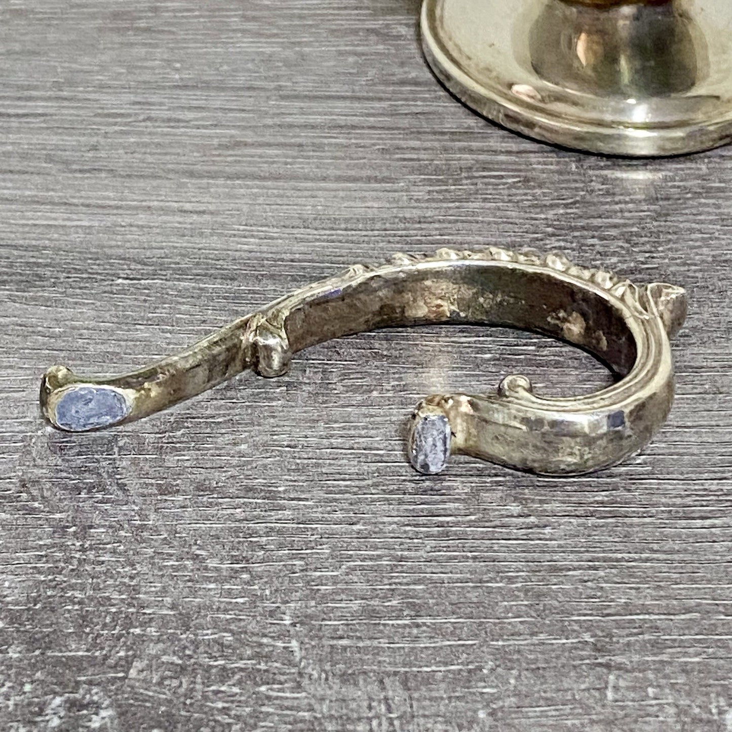 Vintage Silverplate Gravy Sauce Boat Retro Art Silver Plate Broken Handle Spares