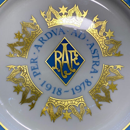 Royal Air Force RAF 60th Anniversary 1918-1978 Aynsley Commemorative Plate