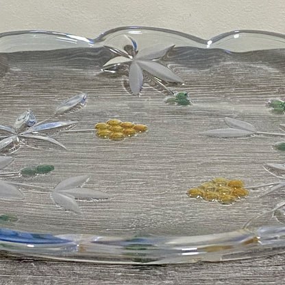 Vintage Mikasa Garden Terrace Oval Platter Serving Plate Floral Art Deco Rare