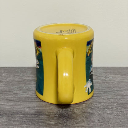 Official Disney Store Minnie Mouse Coffee Mug Yellow Vintage Retro Tea Cup Rare