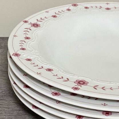 Scherzer Bavaria Art Deco Floral Round 9” Bowls Flower Dishes Set Of 5 Germany