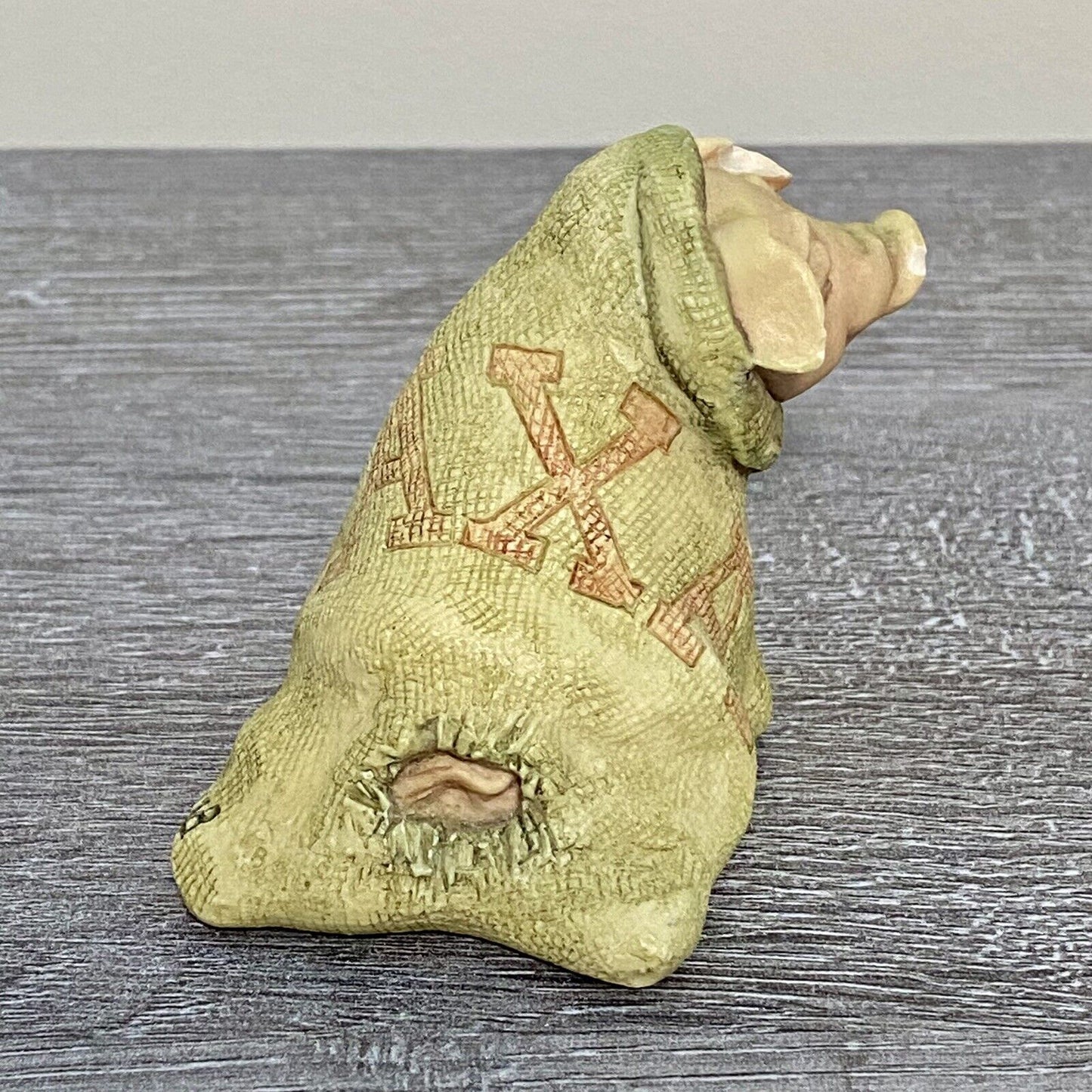 Border Fine Arts Pig Saxa Sack by Anne Butler Scotland 1990 Collectible Figurine
