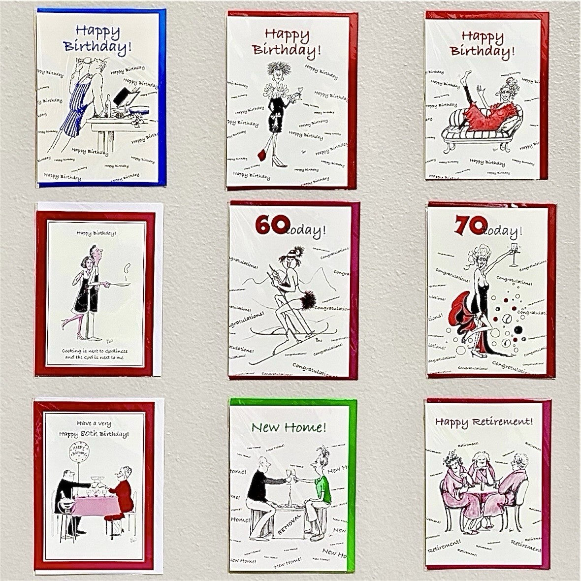 Happy Birthday Cards Adult Funny Humour 60th 70th 80th New Home Retirement Card