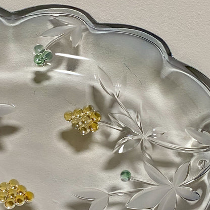 Vintage Mikasa Garden Terrace Oval Platter Serving Plate Floral Art Deco Rare