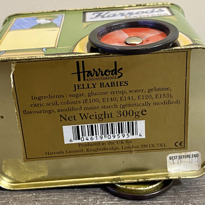 Vintage Harrods Express Truck Car With Moving Wheels & Lid Collectible Tin Rare