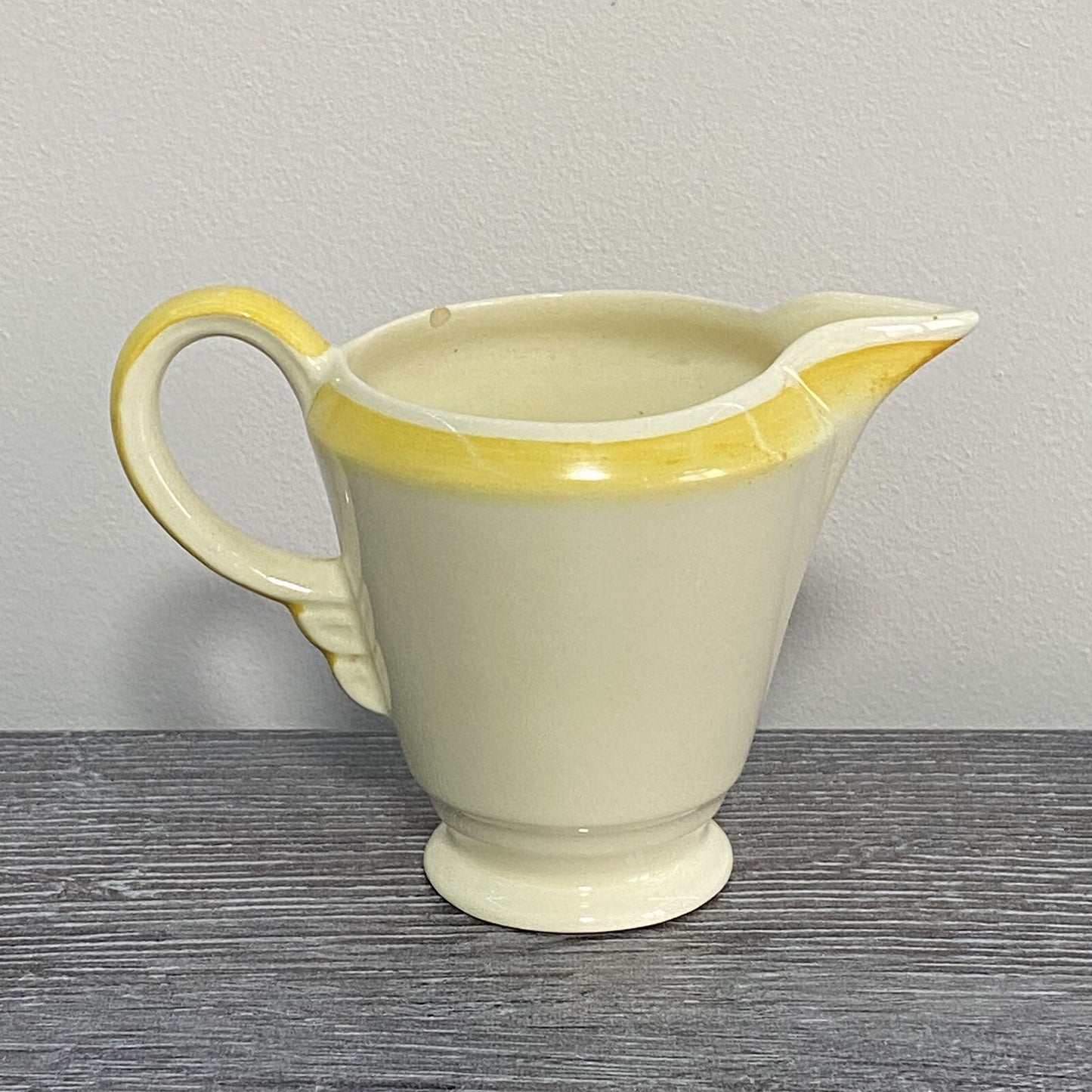 Vintage Newhall England Pottery Jug Fortuna Shape Art Deco Floral Hand Painted