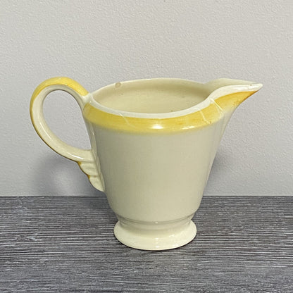 Vintage Newhall England Pottery Jug Fortuna Shape Art Deco Floral Hand Painted