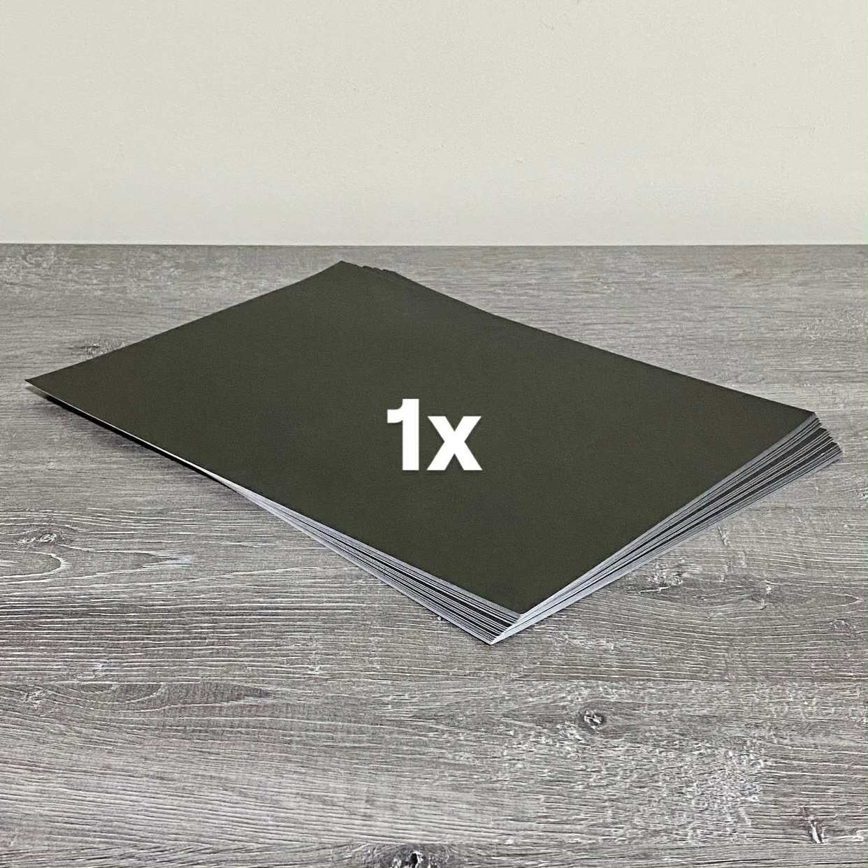 A4 Black & White Double Sided Colour Luxury Card Stock 450 GSM - Choose Your Qty