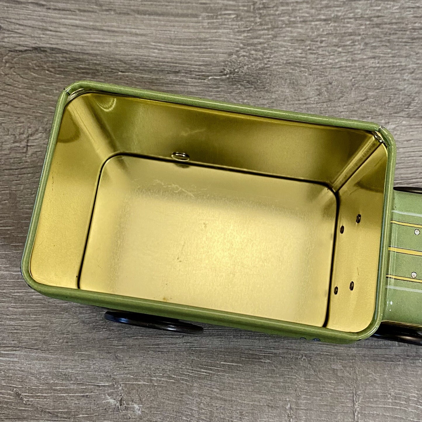 Vintage Harrods Express Truck Car With Moving Wheels & Lid Collectible Tin Rare