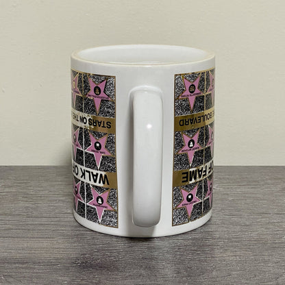 Vintage Hollywood Walk Of Fame Coffee Mug Tea Cup 1992 Famous Stars Celebrities
