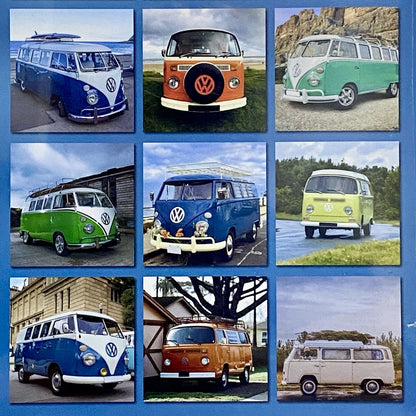 2024 Camper Vans Calendar Hippie Van Volkswagen Wall Hanging Art Deco Prints
